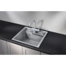 Кухонная мойка GRANULA KITCHEN SPACE KS-5002 алюминиум 5002 ALYUMIHIYM