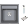 Кухонная мойка GRANULA KITCHEN SPACE KS-5002 алюминиум 5002 ALYUMIHIYM
