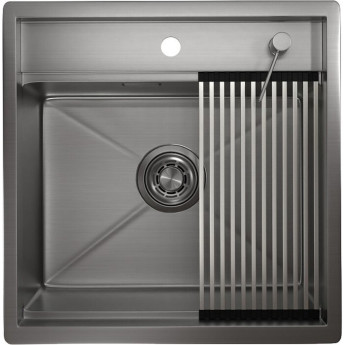Кухонная мойка GRANULA KITCHEN SPACE KS-5051 сталь сатин