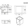 Кухонная мойка GRANULA KITCHEN SPACE KS-5051 золото сатин 5051 ZOLOTO CATIH