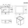 Кухонная мойка GRANULA KITCHEN SPACE KS-6051 сталь сатин 6051 CTAL CATIH
