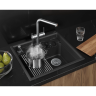 Кухонная мойка GRANULA KS-5807R ЧЕРНЫЙ кварц 5807R CHEPHYII