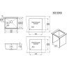 Стальная кухонная мойка KITCHEN SPACE GRANULA KS-5045U сталь матовая 5045U CTAL MATOBAYA